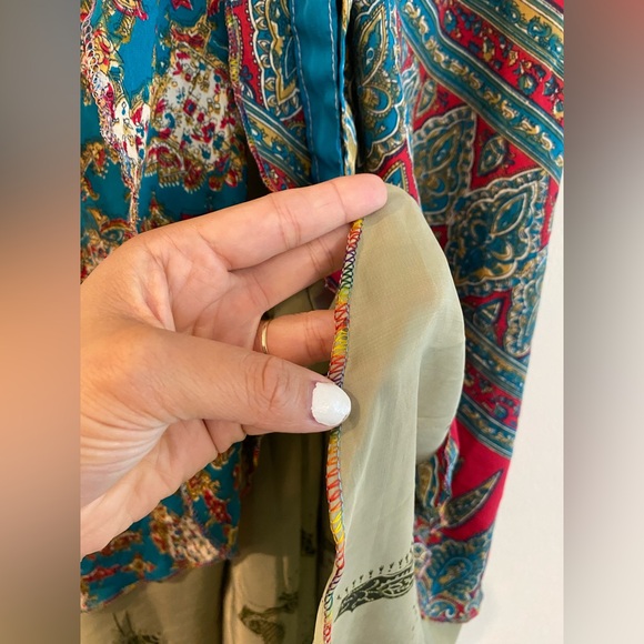 Boho Silk Dress - Picture 7 of 9